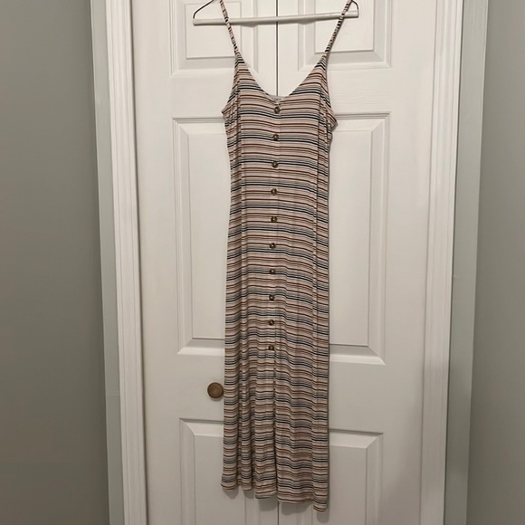 LOFT Dresses & Skirts - LOFT striped casual midi dress